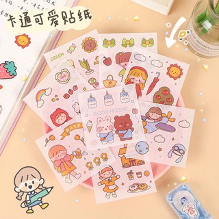 sticker chống nước trang trí đồ dùng học tập cho bé