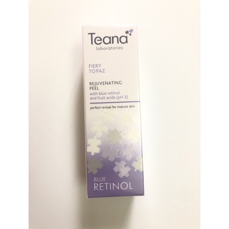 Tẩy da chết TEANA FIERY TOPAZ Blue Rentinol.Rejuvenating Peel Blue Retinol Teana