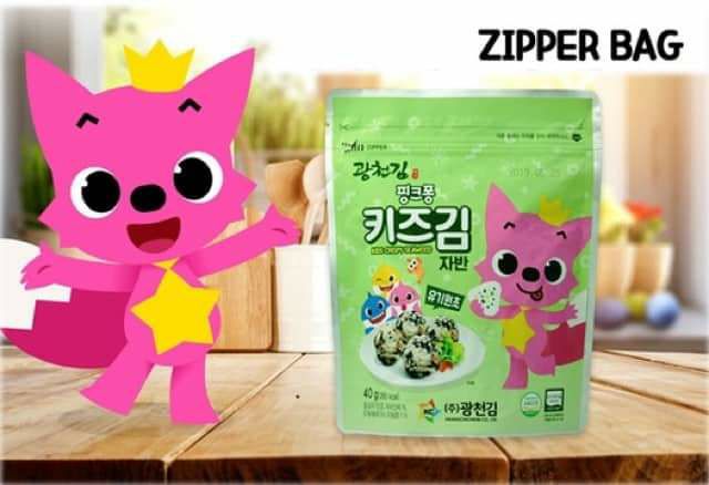 [Pinkfong] Rong biển mè vụn hữu cơ, gia vị rắc cơm cho bé ăn dặm gói 40gr