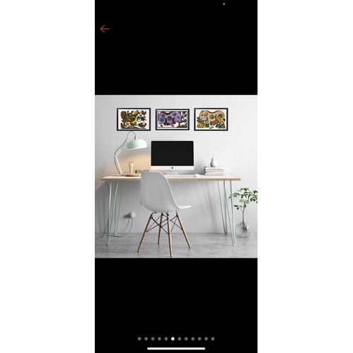 Tranh đông hồ bồi trên mành tre