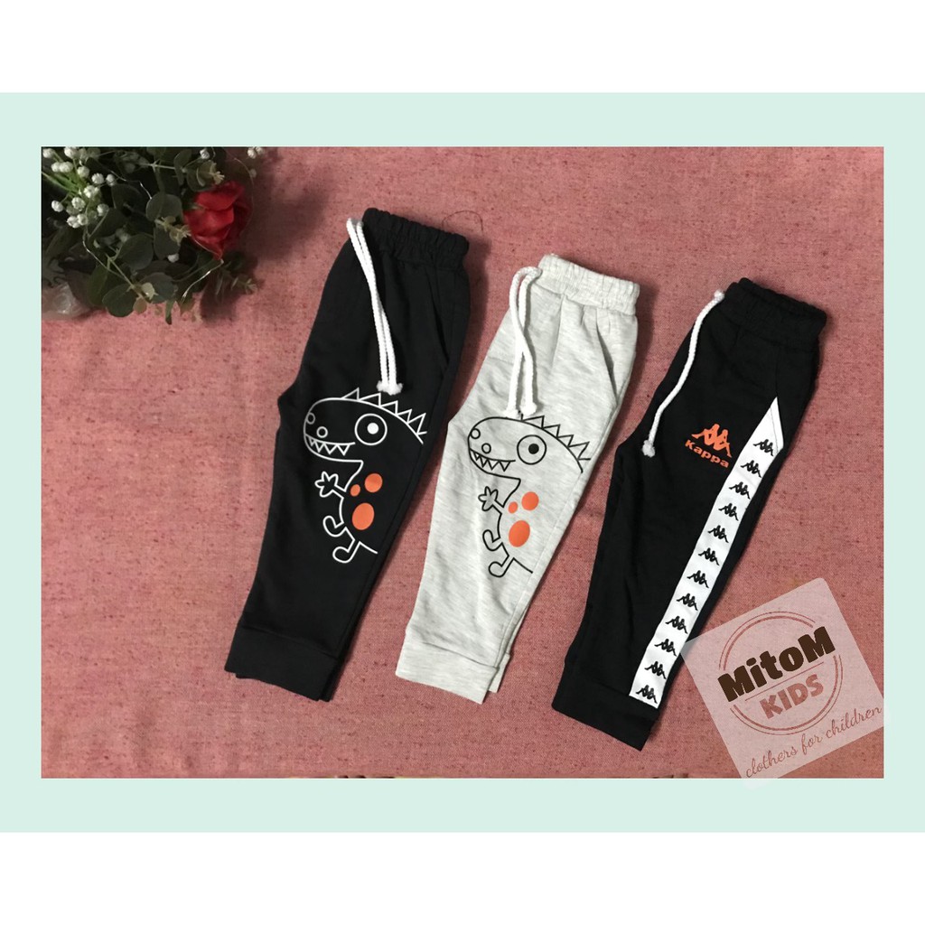 Quần dài cotton bé gái &amp; trai ♥️ FREESHIP ♥️ Chất thun cotton lưới cá mềm mịn, đường may chắc chắn, giữ ấm cho bé