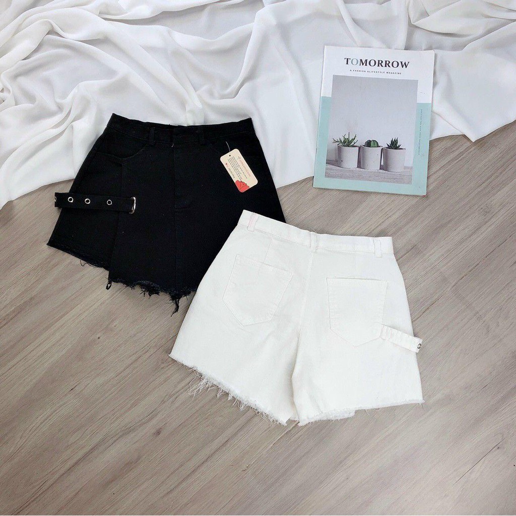 15Q58B1 Quần váy tua rua phối nịt trang trí 3 size SML | BigBuy360 - bigbuy360.vn