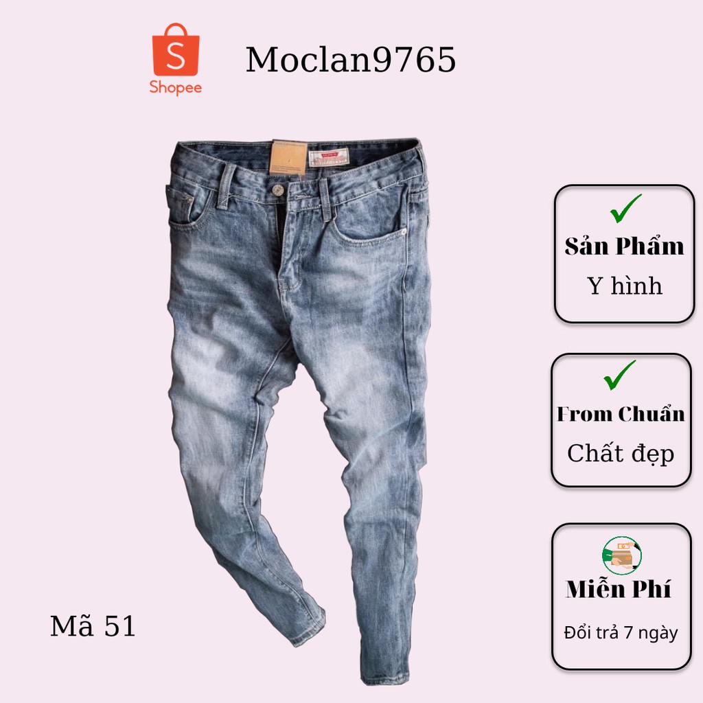 Quần jean nam cao cấp, chất liệu bò ( jean ) mềm mịn, from chuẩn, có nhiều mẫu đi kèm Moclan07 | BigBuy360 - bigbuy360.vn