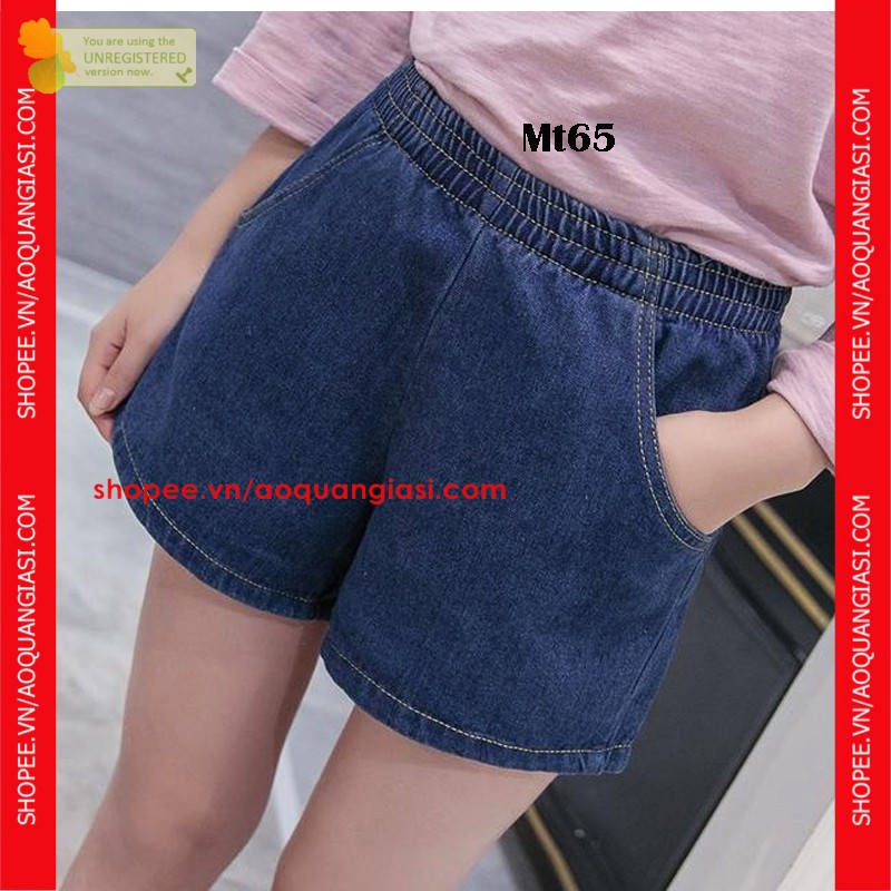 Quần short jean nữ ngắn xinh yêu Mt65 (Size S, M, L dưới 54 kg)