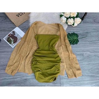 ĐẦM BODY 2 DÂY NHÚNG