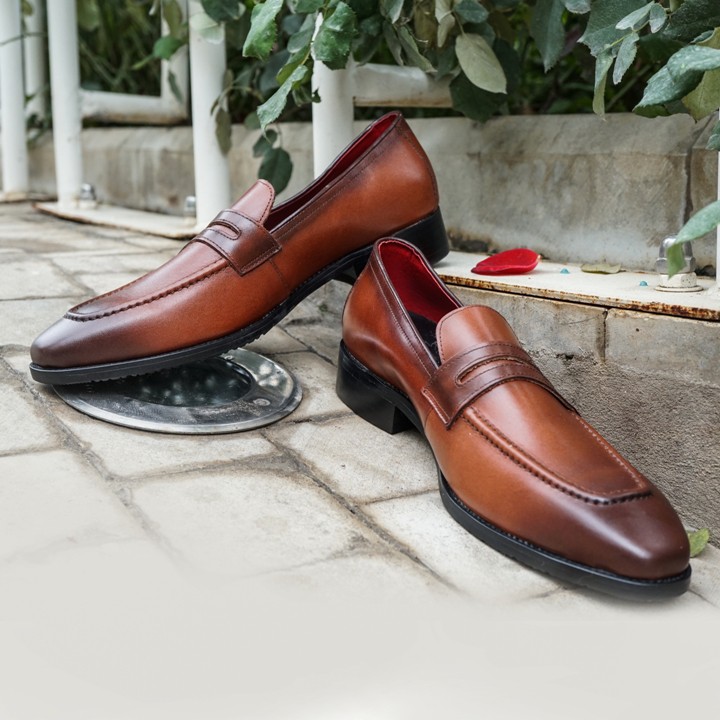 Giày Lười Công Sở Cao Cấp G118 màu nâu và đen | BigBuy360 - bigbuy360.vn