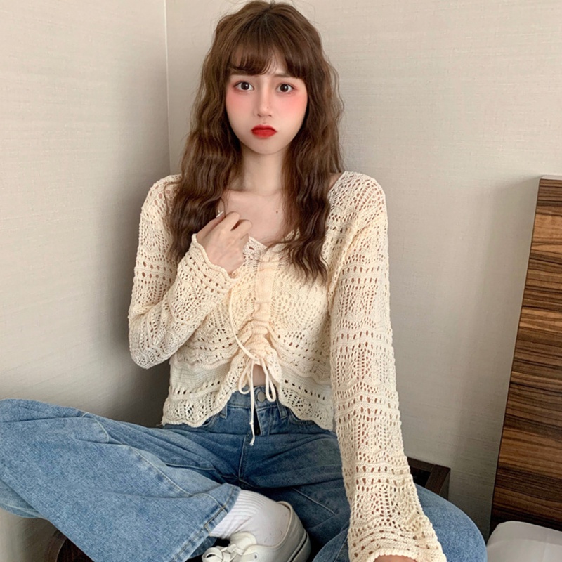 Áo Croptop Tay Dài Chống Nắng Thời Trang Mùa Hè