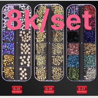 10 set Charm đính móng G21-40 Đá gắn móng nail/phụ kiện trang trí móng nail mã G20-40