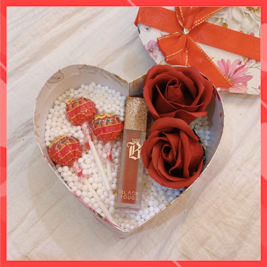 Set quà tặng sinh nhật, valentine, noel, 8-3, 20-10 hộp trái tim tình yêu (Mẫu 4)