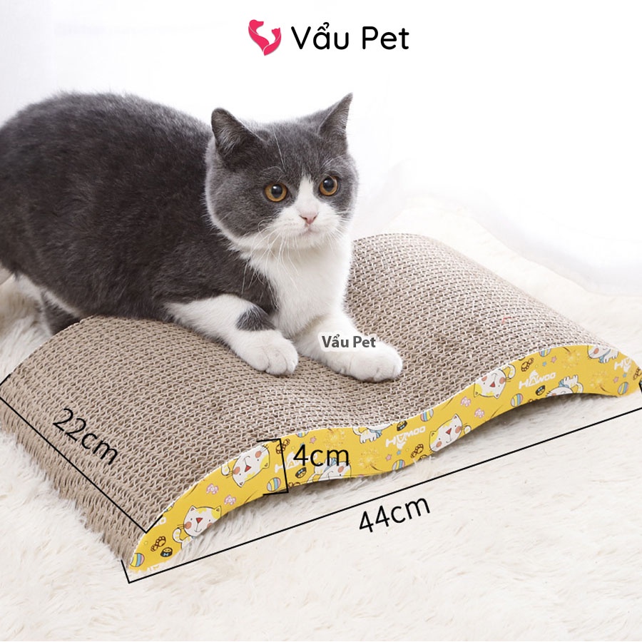 Bàn Cào Móng Cho Mèo Carton - Đồ cào móng mèo Vẩu Pet Shop