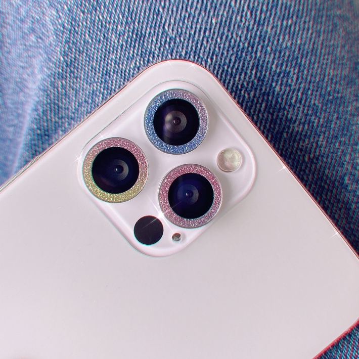 For iPhone 14  Pro Max Bộ 3 dán bảo vệ camera nhũ titan iPhone 14 13 pro max 11, 11 Pro, 11 Pro Max ,12mini, 12, 12 Pro 12 Pro Max siêu nổi bật