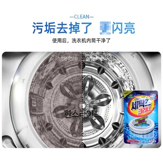 Bột Vệ Sinh Lồng Giặt Hàn Quốc - Bột Tẩy Lồng Máy Giặt - Tẩy Cặn Canxi, Tóc Rụng, Giúp Máy Sạch, Thơm - MILOZA