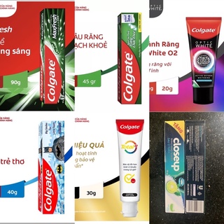 [Minisize] Kem đánh răng Colgate than tre/ngừa sâu răng/trắng răng/batman/than hoạt tính
