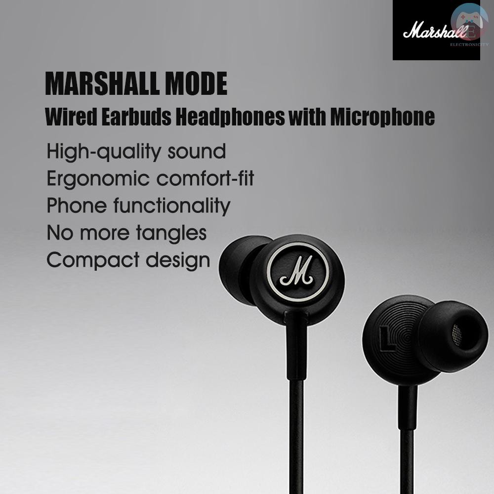 MARSHALL Tai Nghe Nhét Tai Jack 3.5mm Jack Cắm 9mm