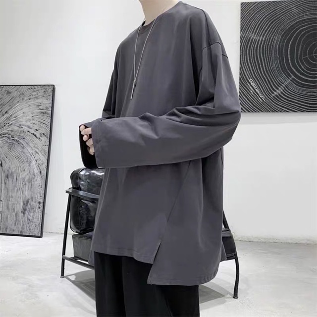 Áo Layer Tay Dài Xẻ Tà