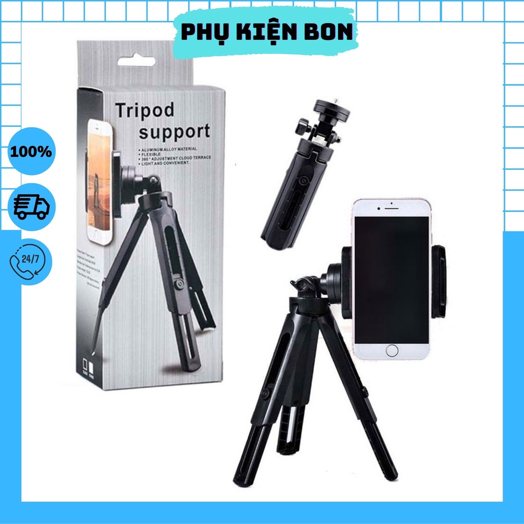 GẬY LIVESTREAM TRIPOD SUPORT 3 CHÂN nhỏ gọn tiện dụng