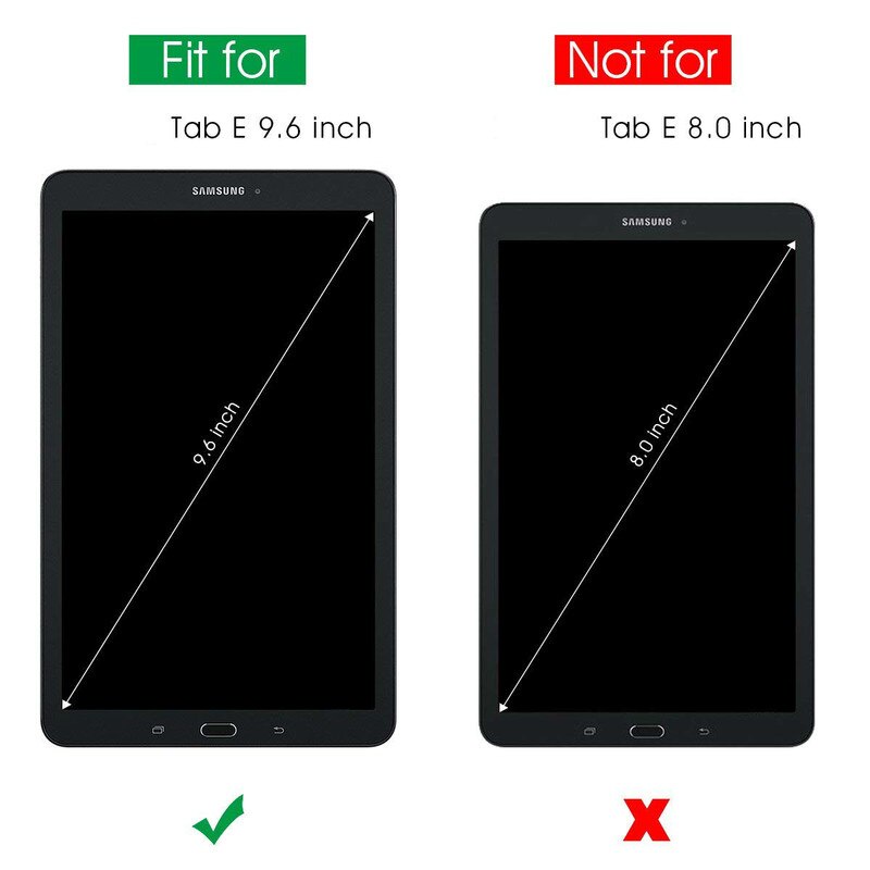 360 Rotating Bao da  Samsung Galaxy Tab E 9.6" T560 T561 SM-T560 Folding Folio Stand Tablet Ốp lưng | BigBuy360 - bigbuy360.vn