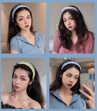 Băng Đô Chiffon 9K Hàn Quốc Dễ Thương Cho Nữ