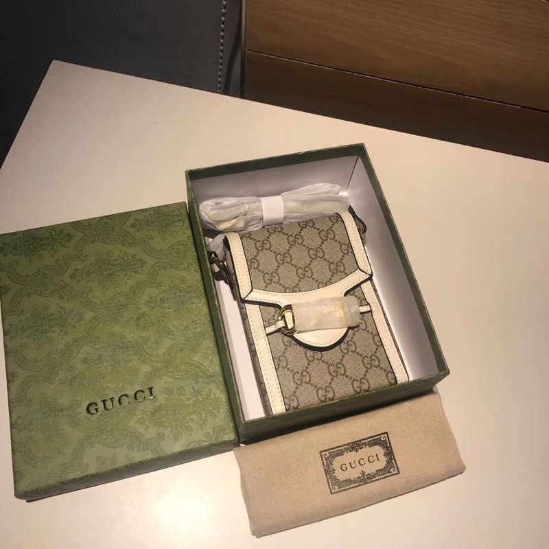 Túi đeo chéo mini thương hiệu Gucci GG  Horsebit 1955 da thật cao cấp thời thượng