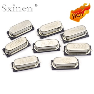 Set 20 Linh Kiện Điện Tử Zhen 49SMD 4.000MHZ 6.000MHZ 8.000MHZ 10.000MHZ 12.000MHZ 16.000MHZ 20.000MHZ 24.000MHZ 25.00Mhz 26.000MHZ 11.0592MHZ 24.00Mhz 24.000MHZ 2.13.3.579545Mhz 14.7456MHZ 13.56MHZ