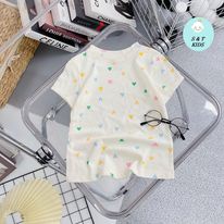 Áo phông cotton cổ tròn  cho bé gái - APCTBG