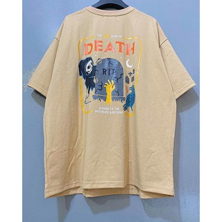 Áo Thun in DEATH hình thật unisex