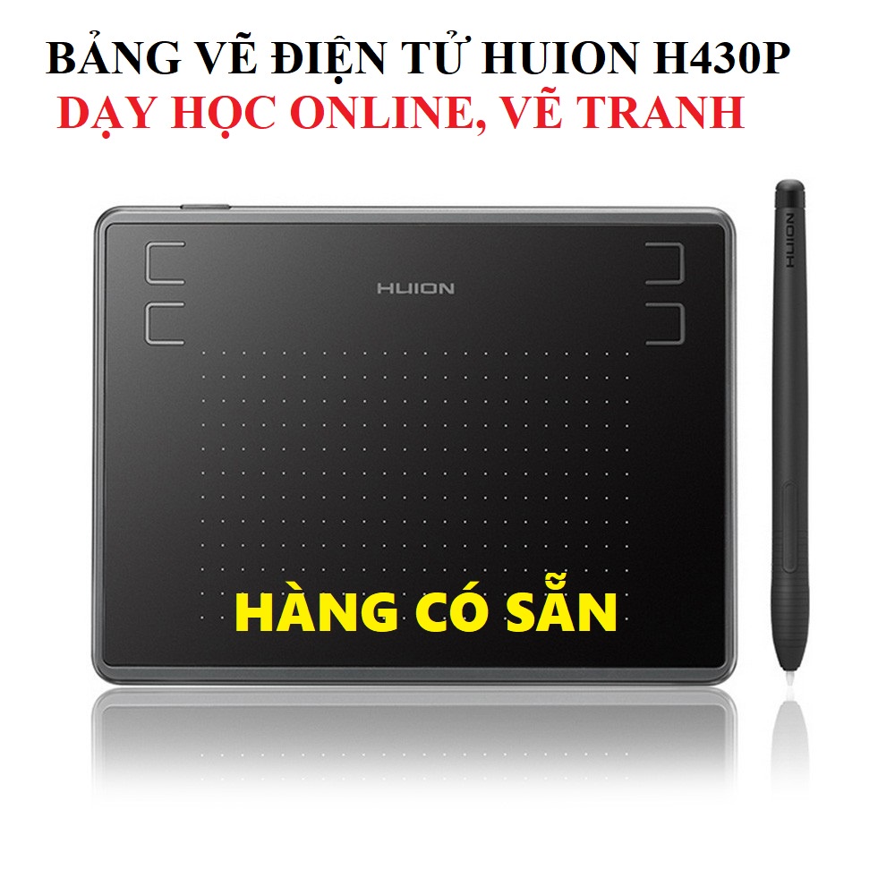 Bảng vẽ điện tử HUION H430P dùng để dạy học online qua zoom, vẽ đồ họa