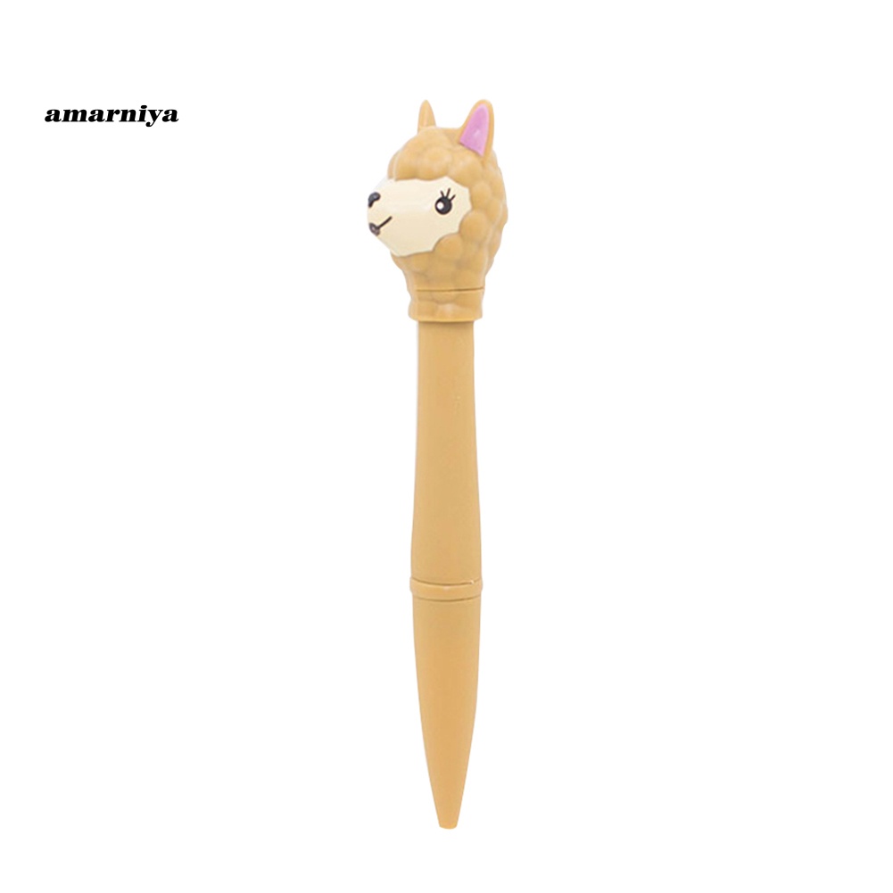 【AY】 Creative Alpaca Pattern Multifunctional LED Light Sound Electronic Ballpoint Pen