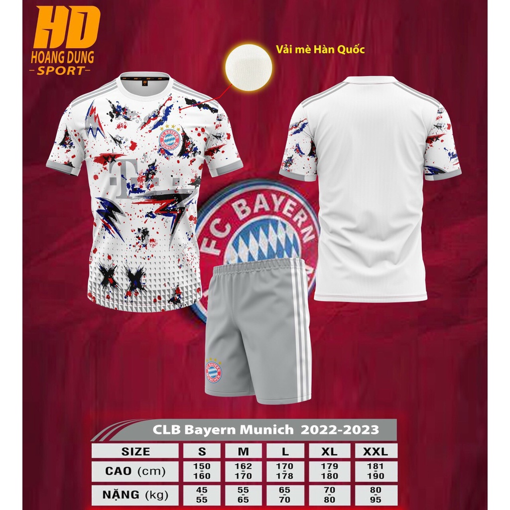 Bộ quần áo bóng đá CLB BAYERN - Quần áo đá banh mới nhất