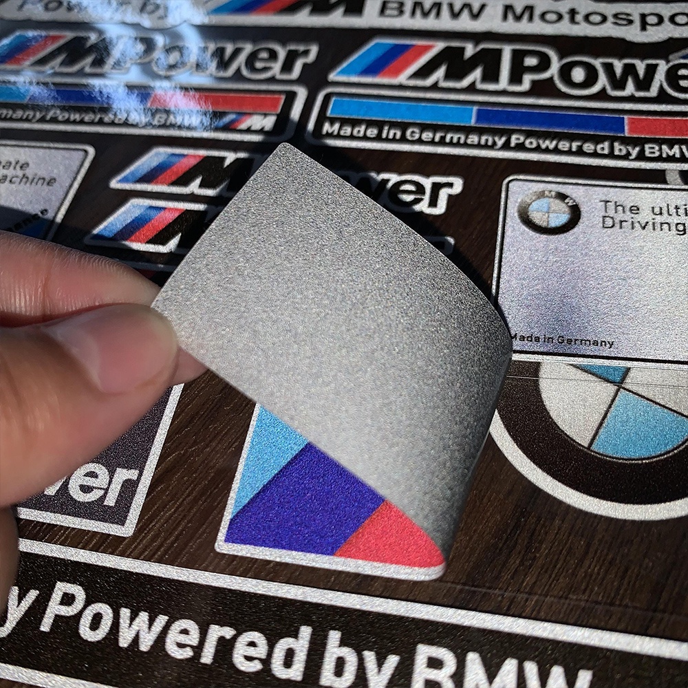 Huy Hiệu Dán Trang Trí Xe Hơi BMW Motorrad Motorsport Phản Quang