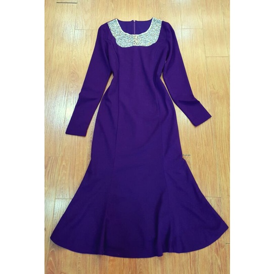 Đầm body đuôi cá màu tím khoai môn sz S