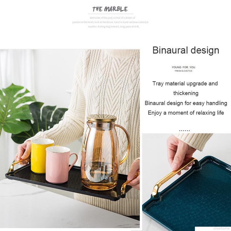 Khay trà/ trái cây phong cách sang trọng tiện dụng