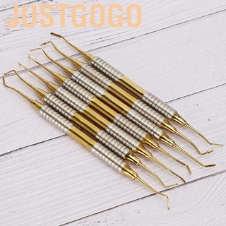 (Hàng Mới Về) Set 7 Dụng Cụ Nha Khoa Bằng Nhựa Và Thép Không Gỉ Tiện Dụng