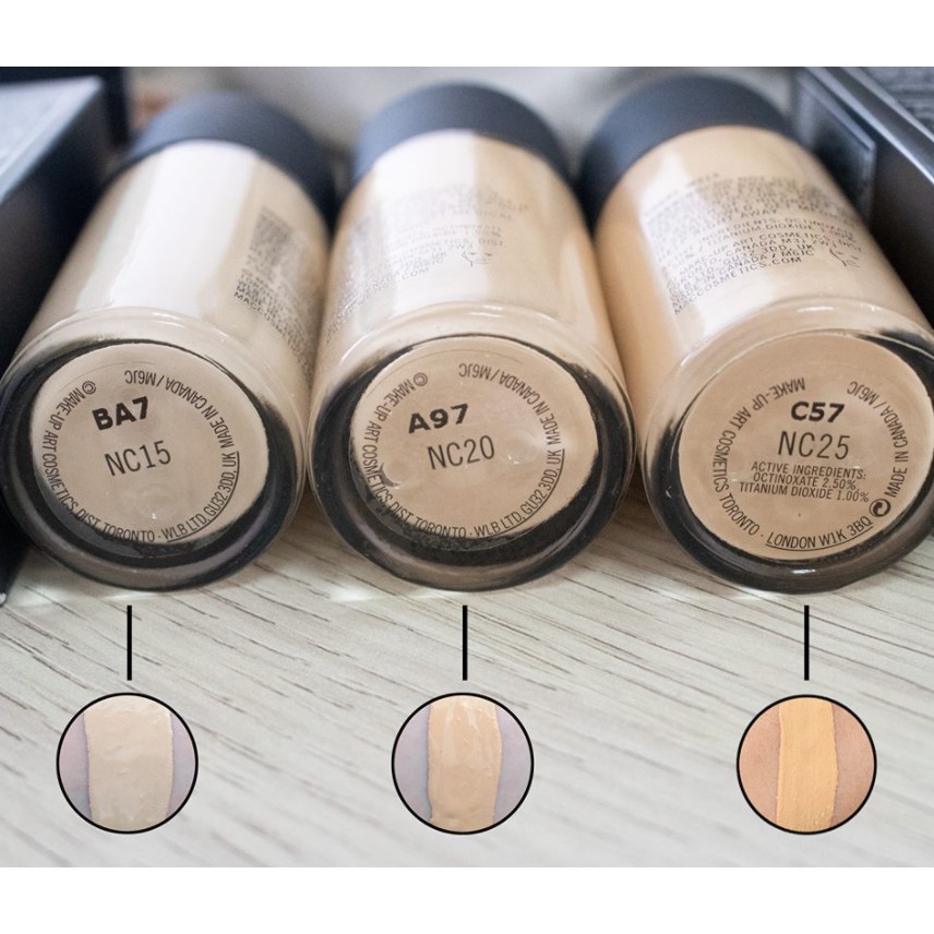 [Hàng Showroom] Kem nền lâu trôi 24h MAC Studio Fix Fluid SPF 15 Foundation