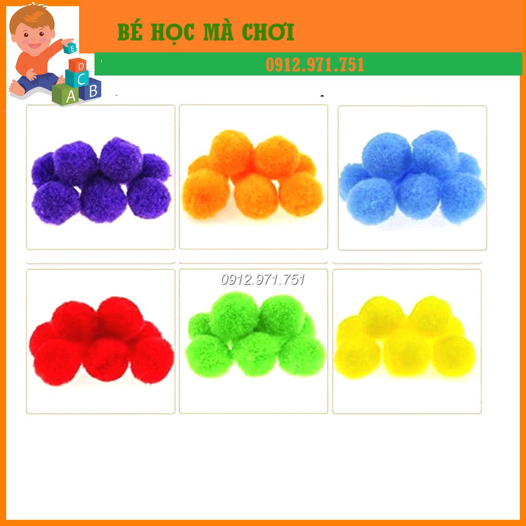 [chọn mầu] POM POM SỈ BÁN CHỌN MẦU POMPOM THEO Ý