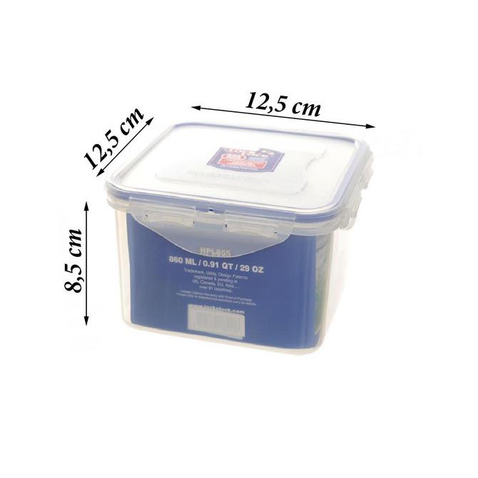 Lock & Lock Hộp Vuông Đựng Thực Phẩm 860ml Hpl855 | BigBuy360 - bigbuy360.vn