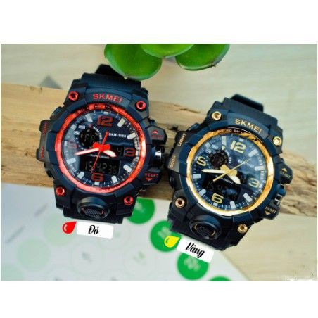 Đồng hồ điện tử unisex Skmei 1155 Dual Time đẳng cấp thể thao quân đội- Xanh lam | BigBuy360 - bigbuy360.vn