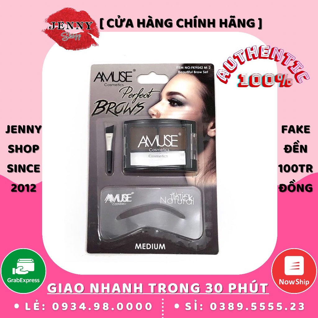 Set Bột Tán Mày Amuse Perfect Brows