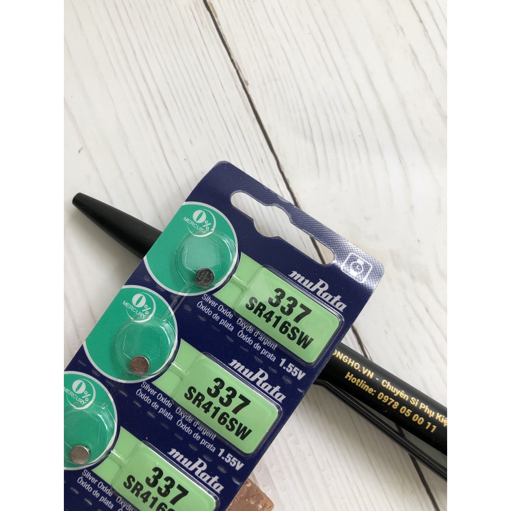 Vỉ 1 Viên pin muRata Sony SR416SW - 337 416 1.55V
