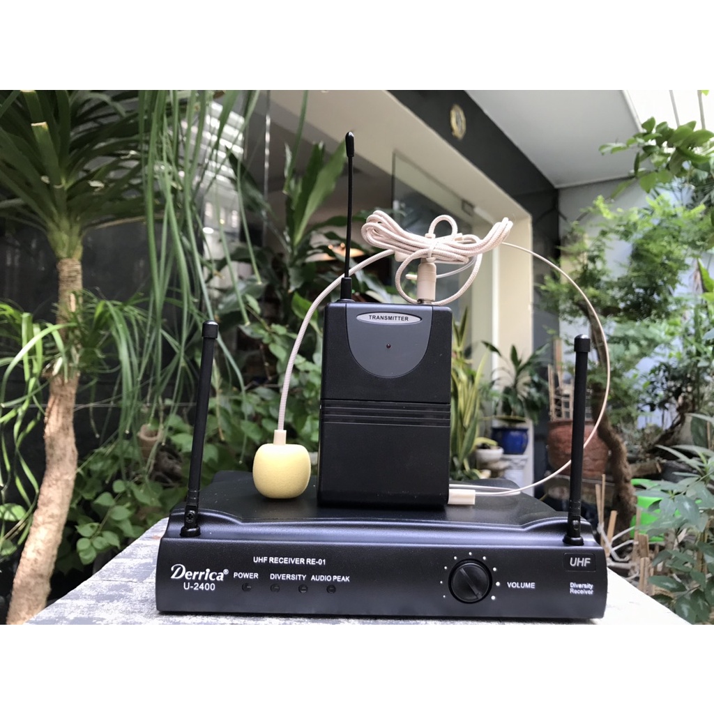 Micro không dây đeo tai, cài áo UHF Wireless microphone