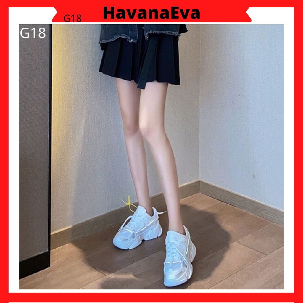 GIÀY thể thao nữ phối Lưới Độn Đế sóng tag FASHION FREE SHIP G18