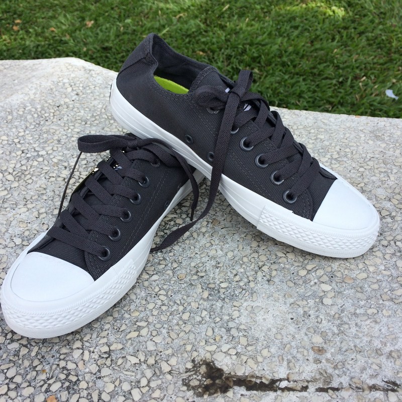 Giày Ck2 AllStar Nam Cổ Thấp Xám Đậm