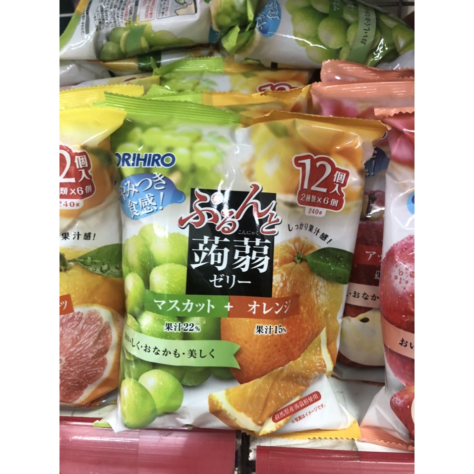 Thạch Hoa Quả, Thạch Mix Đủ Vị Siêu Thơm gon Orihiro Nhật Bản  - Hàng Nhật nội địa