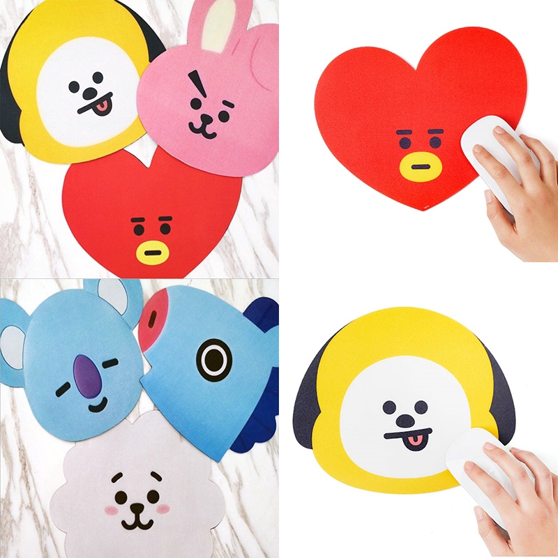 Miếng Lót Chuột Silicone Hình Nhân Vật Bt21 Của Bts