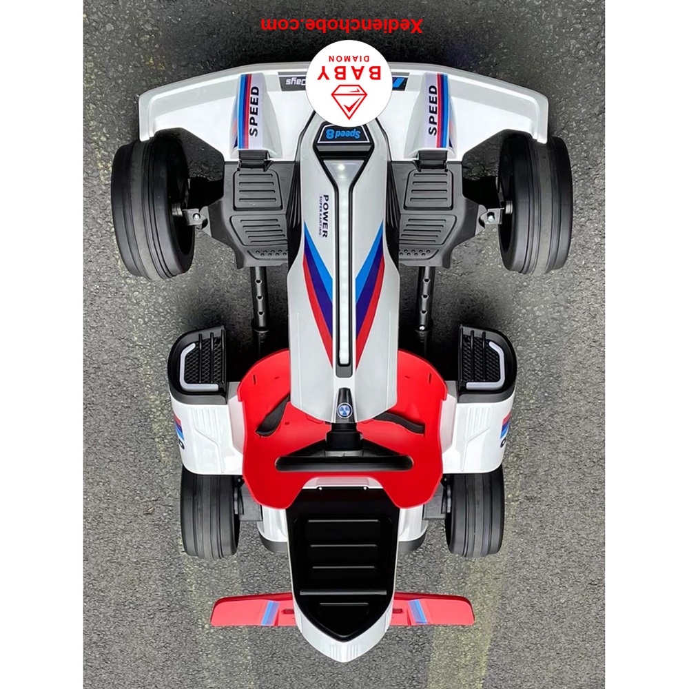 Ô tô điện trẻ em Baby-kid siêu xe kiểu dáng thể thao F1 Drift Car 2 động cơ lớn tải trọng 80kg