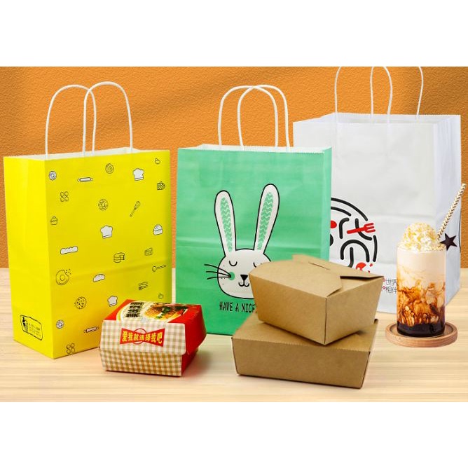 Túi Giấy Đựng Qùa Tặng Sinh Nhật Nhiều Màu Cute Văn Phòng Phẩm Độc Đáo GQ16