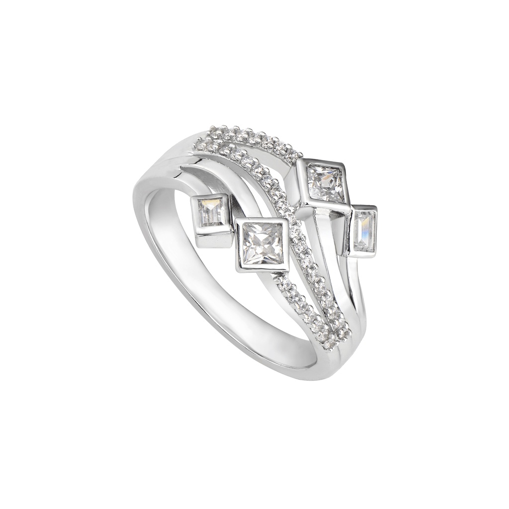 Nhẫn bạc đính đá CZ PNJSilver XMXMW000055