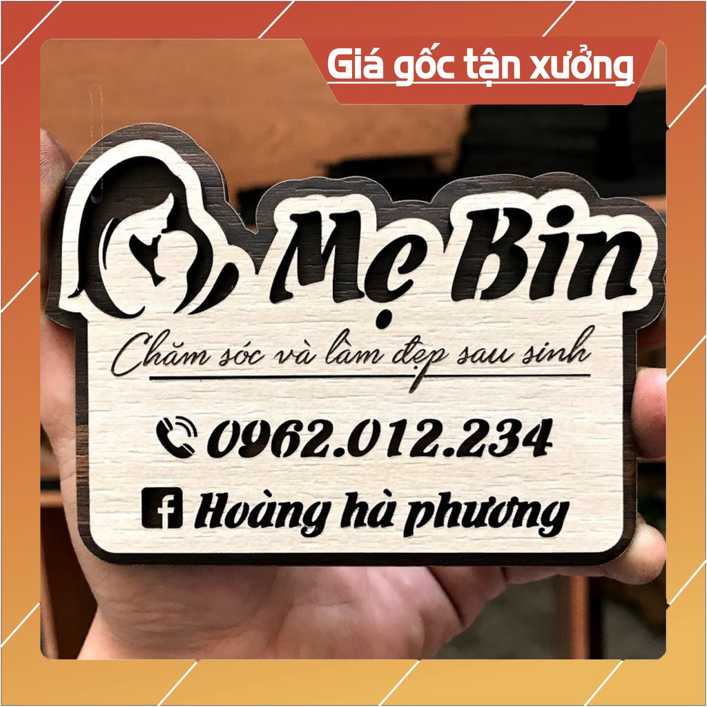 Bảng gỗ tên shop mini (đạo cụ chụp ảnh) chúng tôi thiết kế theo yêu cầu