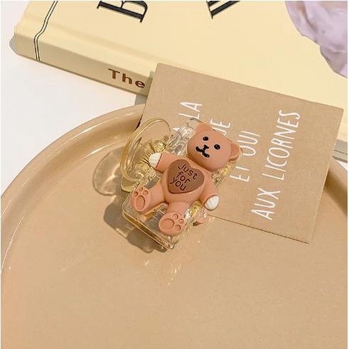 Kẹp càng cua (gấp tóc) nửa đầu hình gấu xinh xắn DTonline