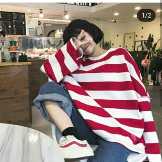 Nỉ sọc trắng đỏ